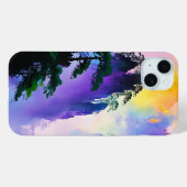 Ätherische Berge - Nebel und Regenbogenlichter Case-Mate iPhone Hülle (Rückseite (Horizontal))