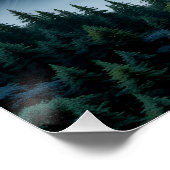 Ätherische Berge Vista Poster (Ecke)