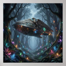 Ätherische biolumineszente Flora und souveränes Ko