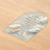 Ätherische Bliss Akryllische Einladungen (Ablage )