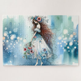 Ätherische Blume Faia Watercolor Dreamscape Puzzle