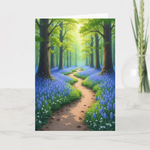 Ätherische Blumenweg-Karte Karte