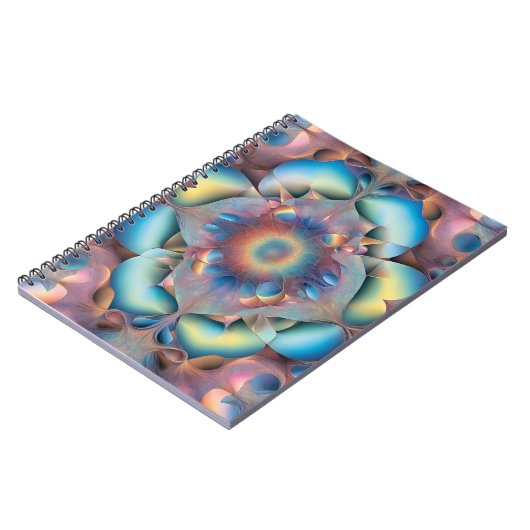 Ätherische Blüte: Abstrakte Strahlung Notizblock (Linke Seite)