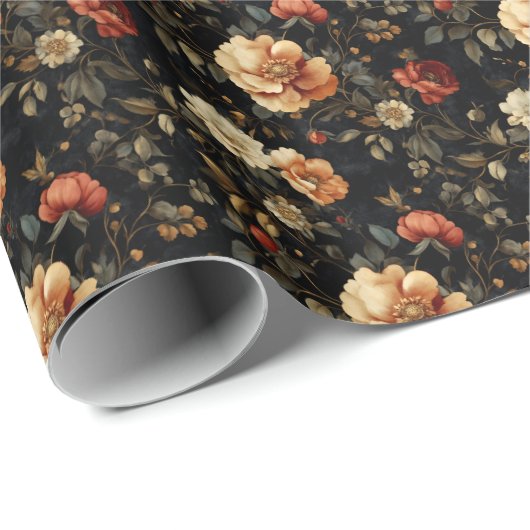 Ätherische Blüten Geschenkpapier (Rolleneckpunkt)