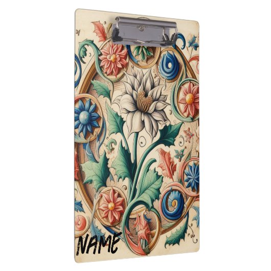 Ätherische Blüten in Harmonie Klemmbrett (Rechts)