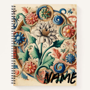 Ätherische Blüten in Harmonie Notizblock
