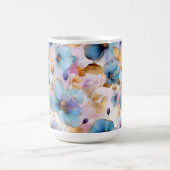 Ätherische Blüten in weichen Pastellen Alkohol Tin Kaffeetasse (Mittel)