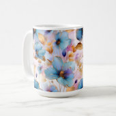 Ätherische Blüten in weichen Pastellen Alkohol Tin Kaffeetasse (Vorderseite Links)