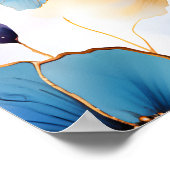 Ätherische Blüten in weichen Pastellen Alkohol Tin Poster (Ecke)