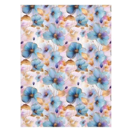 Ätherische Blüten in weichen Pastellen Alkohol Tin Tischdecke (Vorderseite)