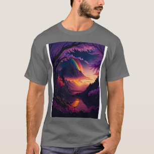 Ätherische Blüten Sunset Serenity und Rainbow Refl T-Shirt