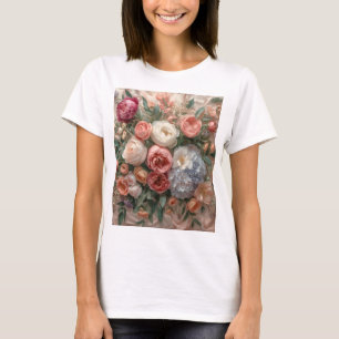 Ätherische Blütenharmonie: Soft-Pastell-Couture-Bl T-Shirt