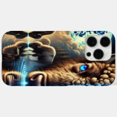 Ätherische Büffel Amid Cosmic Reflections Scene Case-Mate iPhone Hülle (Rückseite (Horizontal))