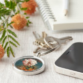 Ätherische Butterblume und Peony Aquamarin und Pea Schlüsselanhänger (Seite)