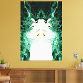 Ätherische Dualität - Spiegelreflexion Leinwanddruck (Insitu (Wohnzimmer))