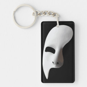 Ätherische Eleganz: Creepy Phantom Mask Schlüsselanhänger