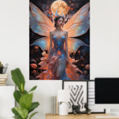 Ätherische Eleganz Fee Poster (Heimbüro)