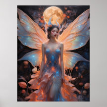 Ätherische Eleganz Fee Poster