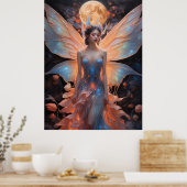 Ätherische Eleganz Fee Poster (Küche)