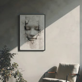 Ätherische Embrace: Das Gesicht innerhalb der Maue Poster