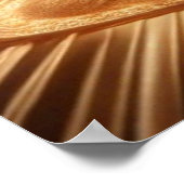 Ätherische Erleuchtung - Goldenes Aura Meditative  Poster (Ecke)