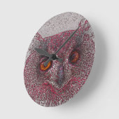 Ätherische Eule Runde Wanduhr (Winkel)