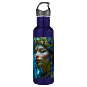 Ätherische Fantasy-Kunst Prinzessin Kriegerin Schö Edelstahlflasche