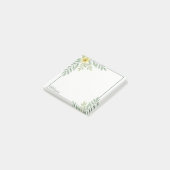 Ätherische Florale Rand Notizzettel mit individuel (angewinkelt)