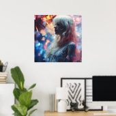 Ätherische Frau in der Natur Poster (Heimbüro)