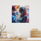 Ätherische Frau in der Natur Poster (Küche)