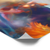 Ätherische Frau mit weißem Haar Poster (Ecke)