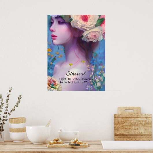 Ätherische Frauen, Geistführer, Engel, Fee Poster (Küche)