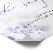 Ätherische Frühling lila staubblaue Rose Poster (Ecke)