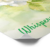 Ätherische Gärten: Ein Tanz aus Licht und Petalen Poster (Ecke)