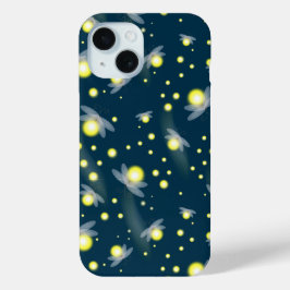 Ätherische glühende Glühwürmchen im Nachtmuster Case-Mate iPhone Hülle