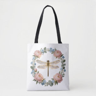 Ätherische Glühende Libellen-Kunst Tasche