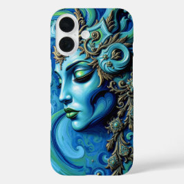 Ätherische Göttin: Fusion von Kunst und Fantasie iPhone 16 Hülle