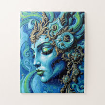 Ätherische Göttin: Fusion von Kunst und Fantasie