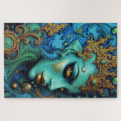 Ätherische Göttin: Fusion von Kunst und Fantasie Puzzle (Horizontal)