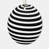 Ätherische Harmonie: Abstrakte Sphäre Keramik Ornament (Links)