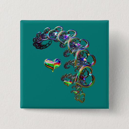 Ätherische Herzkaskade Button (Vorderseite)