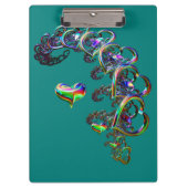 Ätherische Herzkaskade Klemmbrett (Vorderseite)