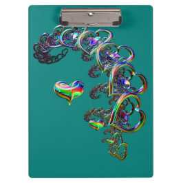 Ätherische Herzkaskade Klemmbrett