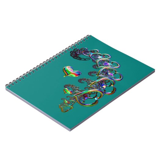 Ätherische Herzkaskade Notizblock (Linke Seite)