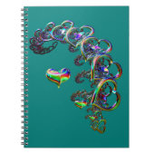 Ätherische Herzkaskade Notizblock (Vorderseite)