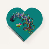 Ätherische Herzkaskade Notizblock (Vorderseite)