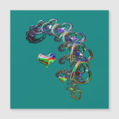 ätherische Kaskade der Herz-Magnetkarte Magnetkarte (Vorderseite)