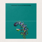 Ätherische Kaskade der Herzgrußkarte (Außenseite Aufgefaltet)