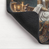 Ätherische Katze im Boot Mousepad (Ecke)