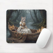 Ätherische Katze im Boot Mousepad (Mit Mouse)